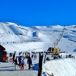 Perfectly groomed snow
