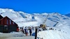 Perfectly groomed snow