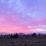 A beautiful sunset from our apartment window