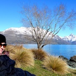 Enjoying the sun in Queenstown