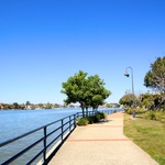 Riverfront walkway