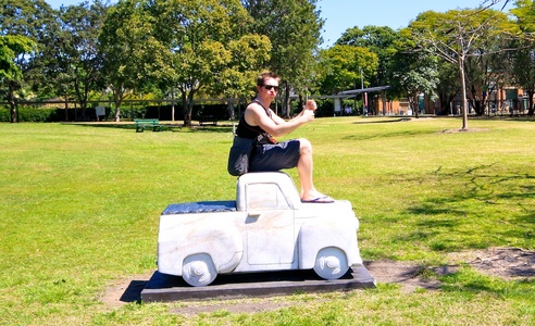 Tom driving?