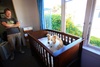 Lyon gets to try out the Bean Cot - fully assembled and ready to go! Quite comfy thank-you very much.
