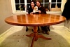 We just got Grandad's table back from having a complete makeover. Doesn't it look shiny! Lyon, no chewing!