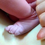 Little purple feet.