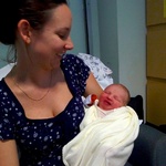 Aunty Jen soothes the wee little thing
