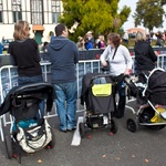 Waiting at the finishing line