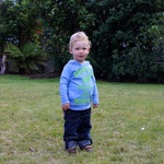 Ben, hanging on the lawn
