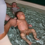 Bath time for Anthony