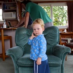 Ben on the phone. "Jibba jabba, onion bahji, hahaha"