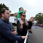 Waiting at the finishing line