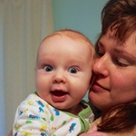 Morning smile at 3 months