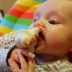 Sophie is the favour of the month.... Teeth? Lots of dribble!