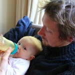 Daddy gets to feed