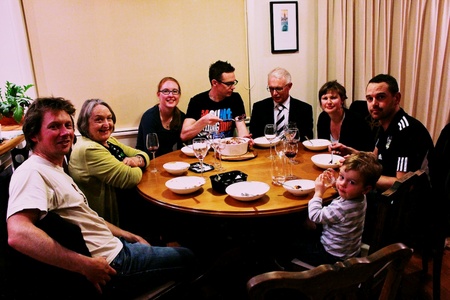 Dinner at the pecks 